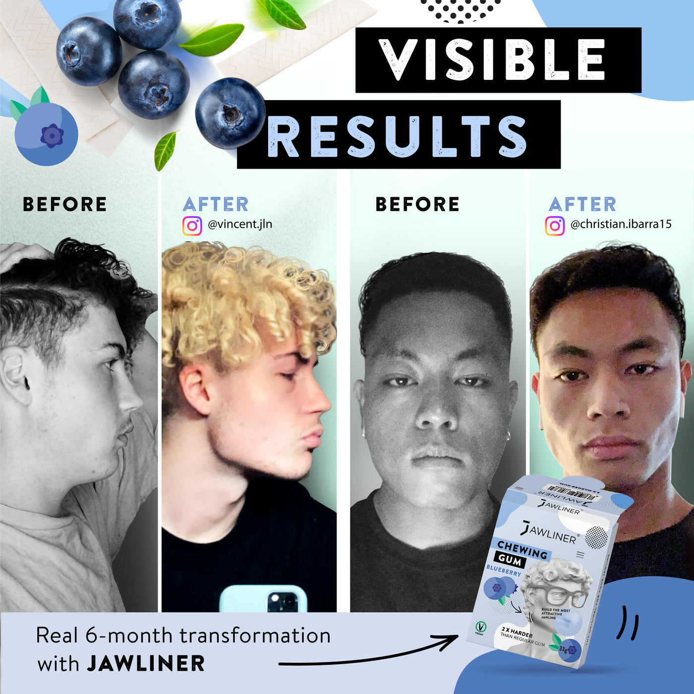 JAWLINER® Chewing Gum (Medium/Hard)